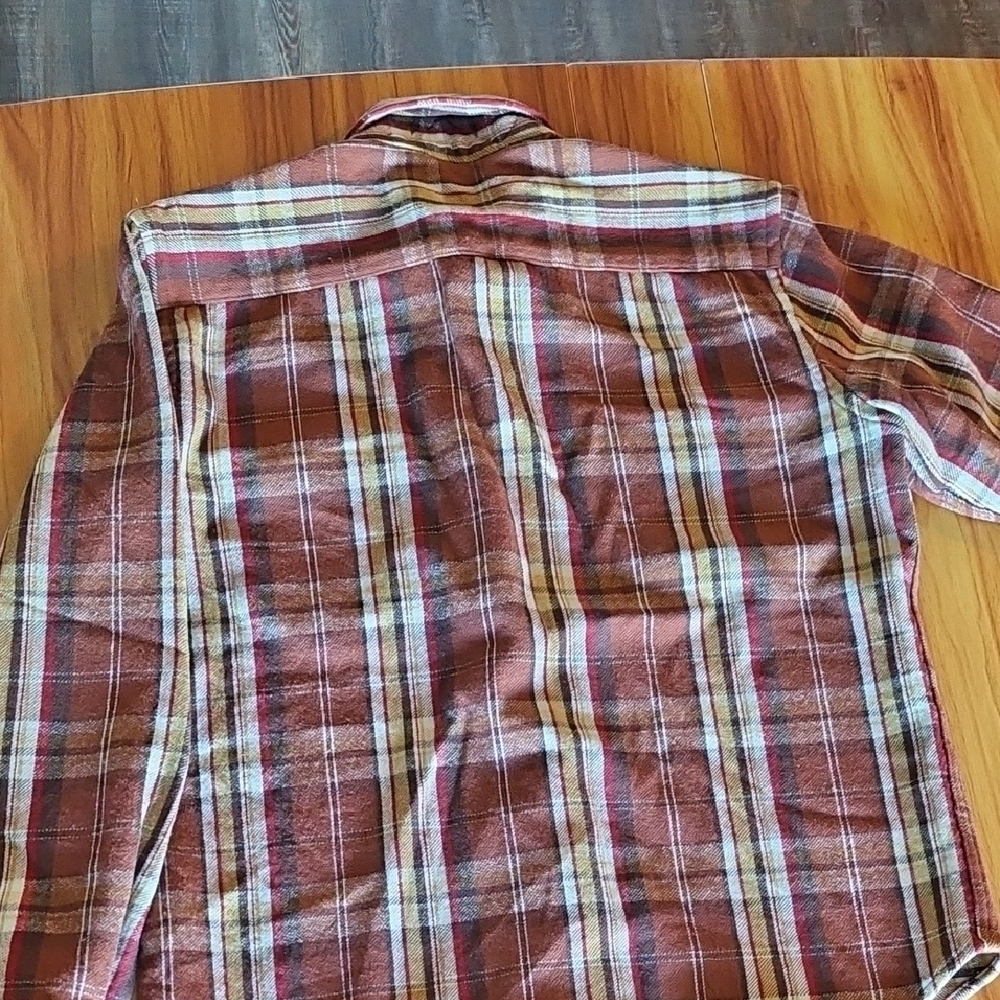 Pendleton Brown and Red Casual Button Down Shirt - Picture 3 of 3